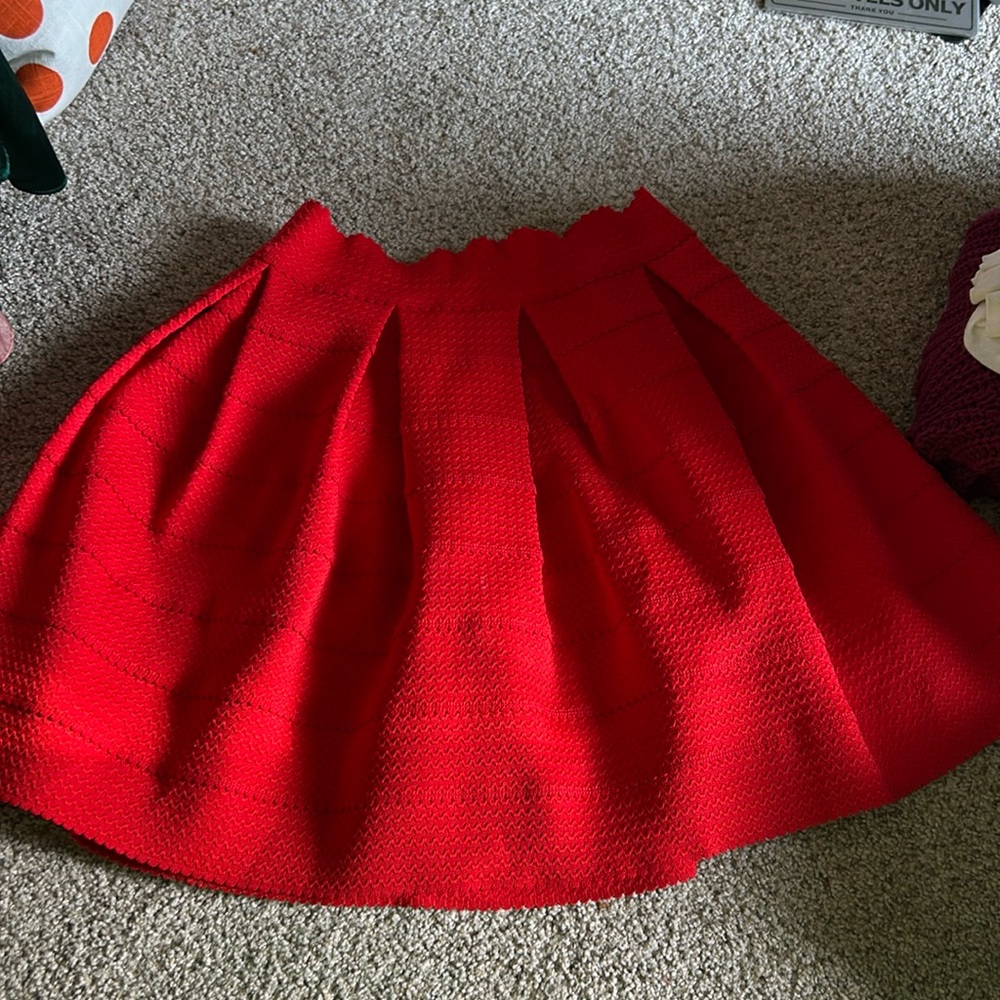 Express XS Red Skirt